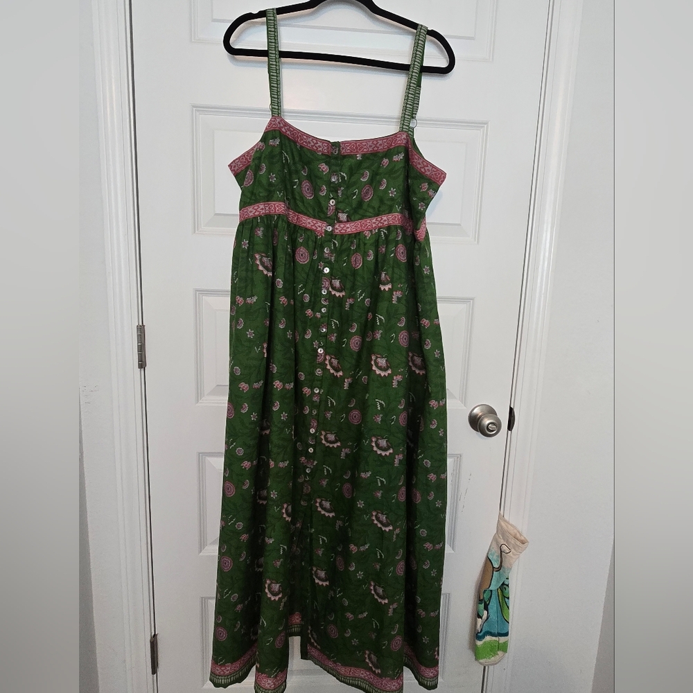Green and Pink Floral Maxi Dress -Natural Life - Picture 3 of 8